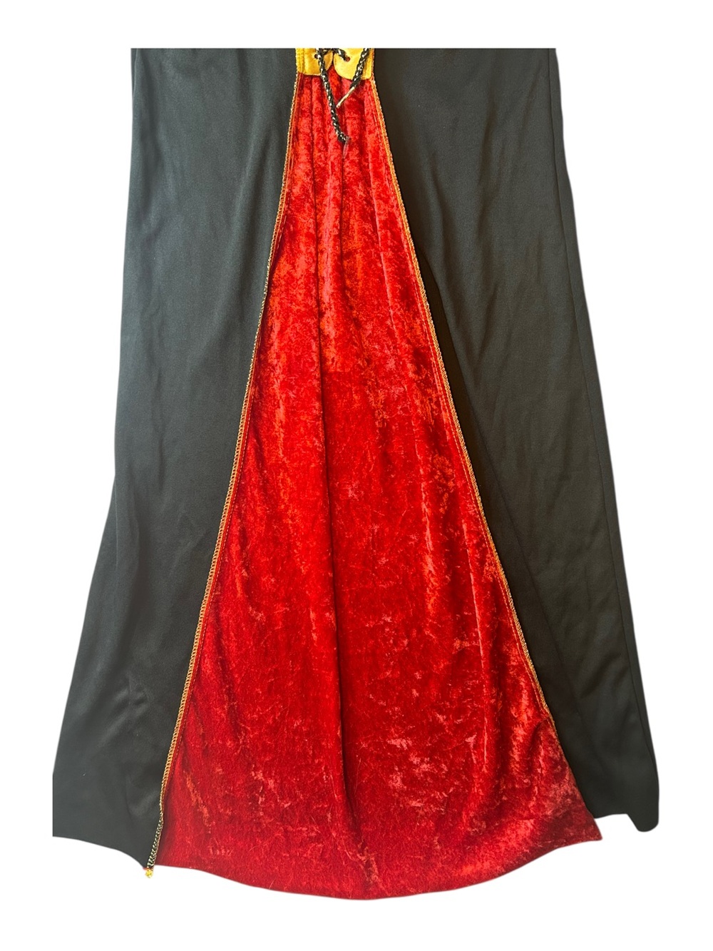 Rubie's Red, Black and Gold Medieval Princess Victorian Halloween Costume Dress - Picture 3 of 7